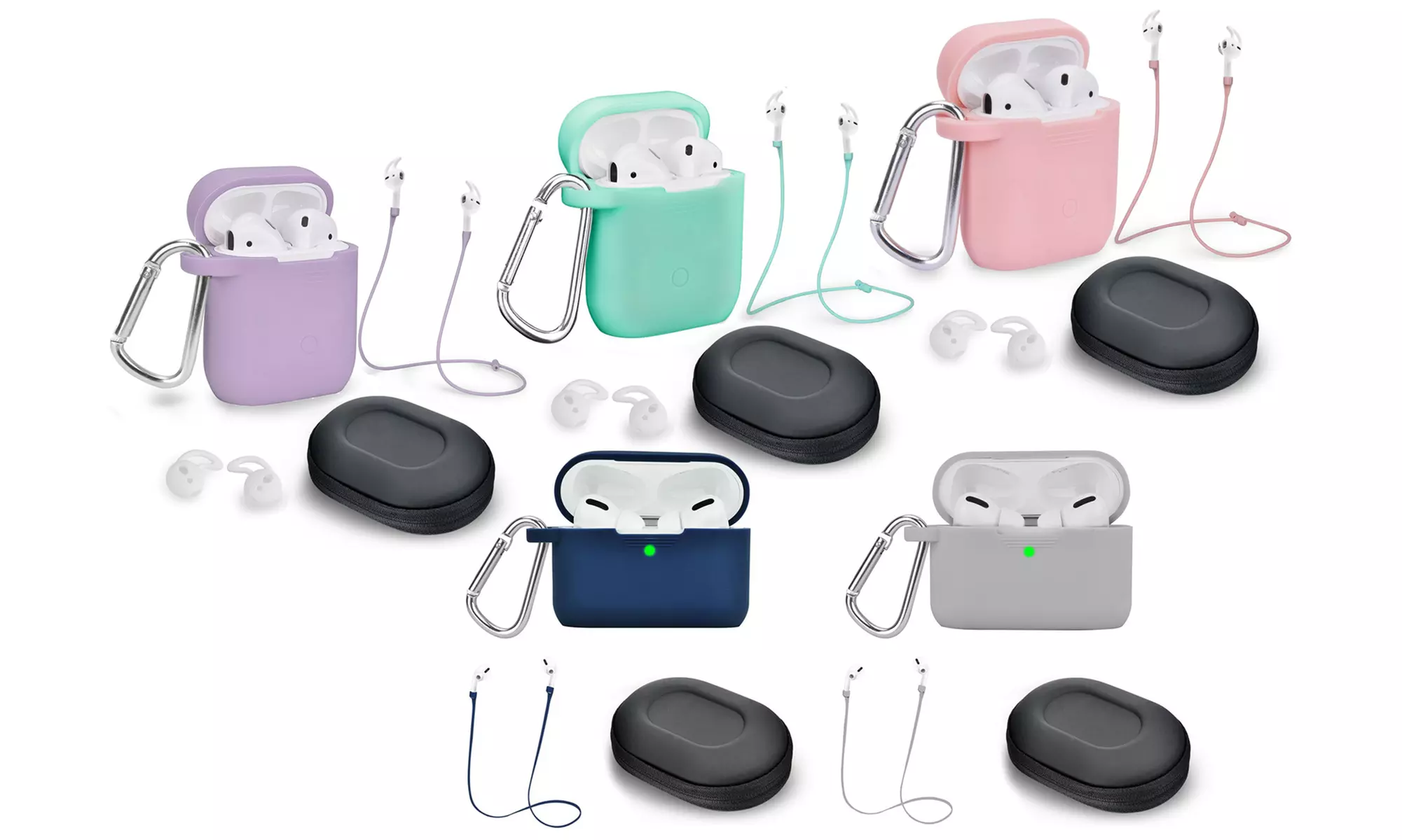 AirPods 1, 2 & Pro Case Cover and Accessory Pack (LED Not Visible) - Primary Image
