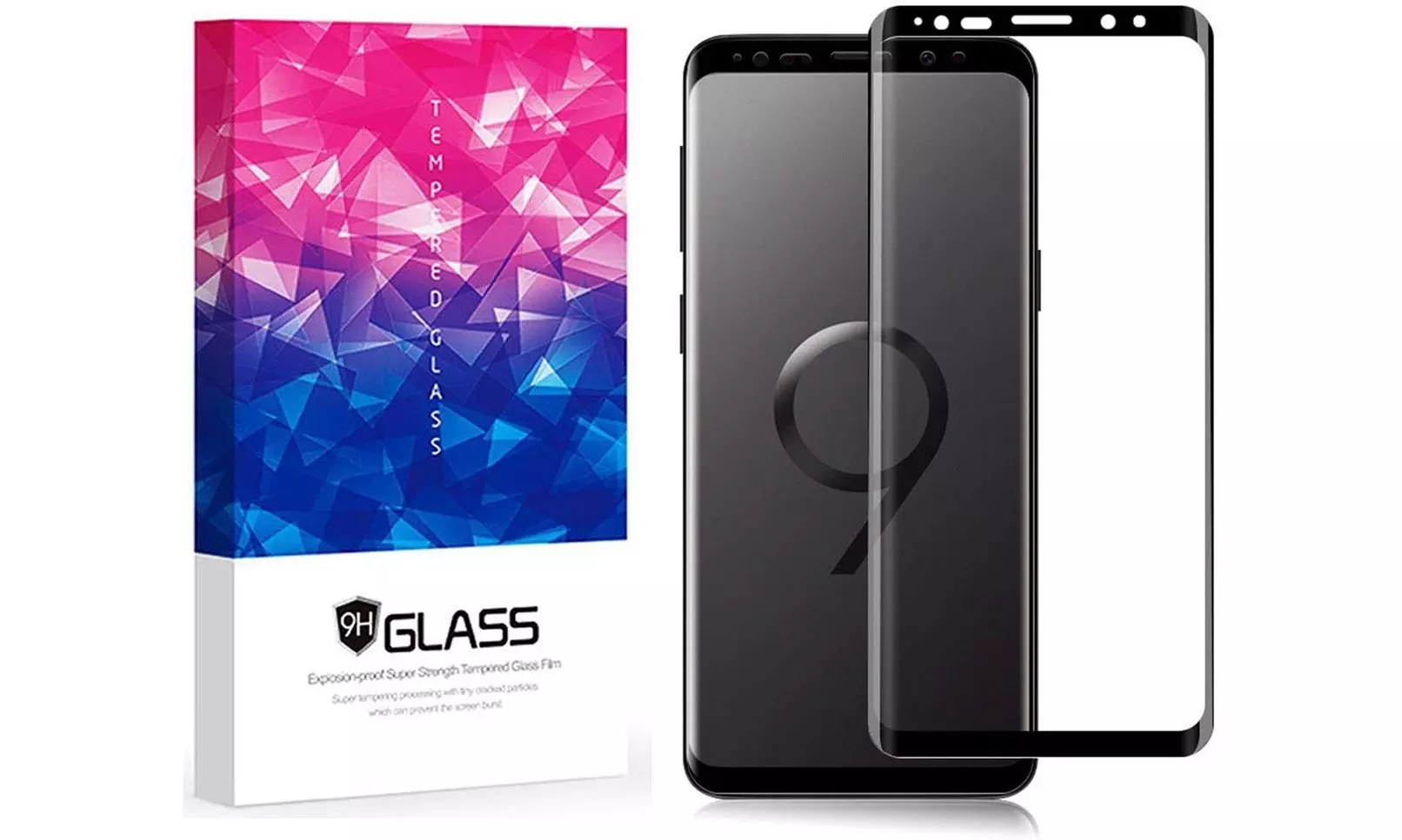 Samsung Galaxy S9 3D Curved Tempered Glass HD Clear Bubble Free - Primary Image