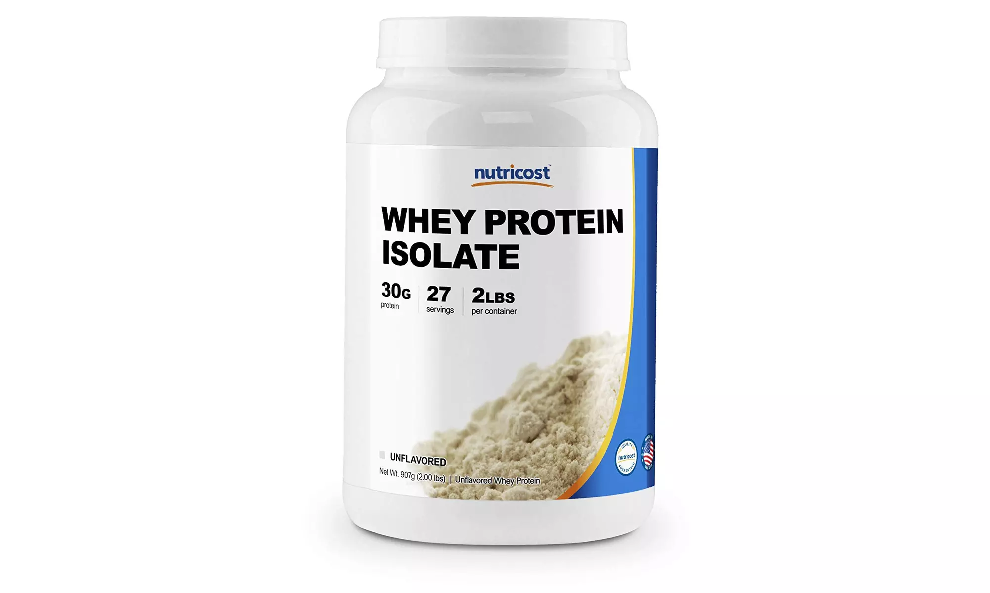 Nutricost Whey Protein Isolate, Unflavored, 2-Pounds - Primary Image