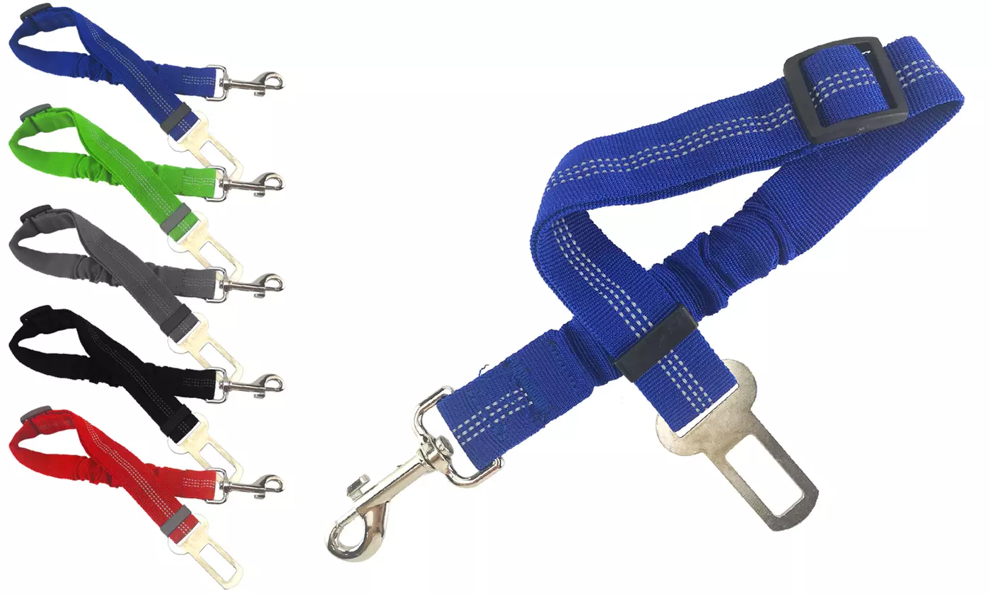Elastic Pet Dog Cat Car Safety Seat Belt Leash Adjustable Nylon Seatbelt Strap