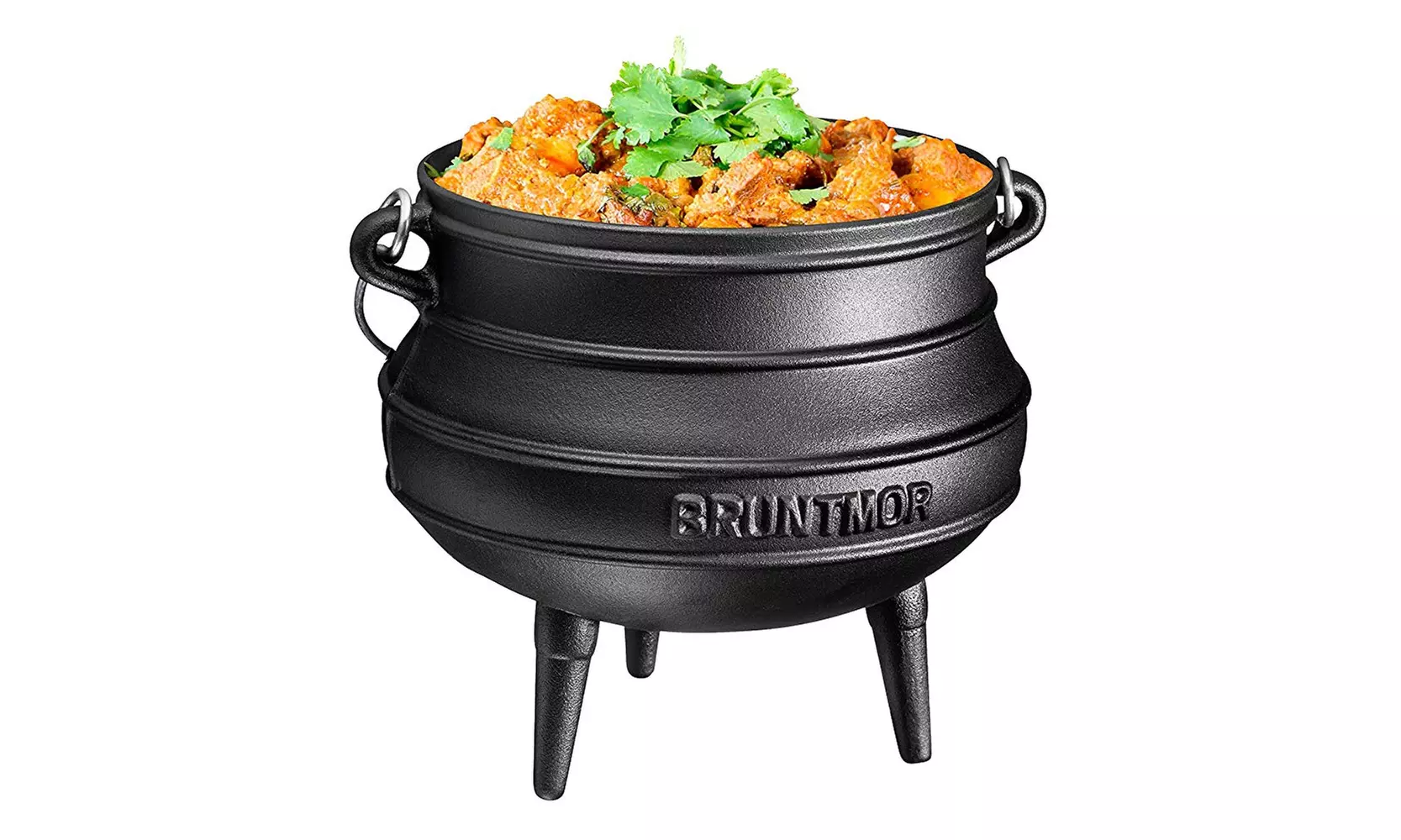 Bruntmor Cast Iron Pre-Seasoned 7-Quart African Potjie Pot - Primary Image