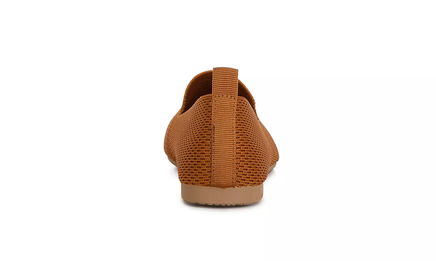London Rag Akili Knit Textile Solid Flats