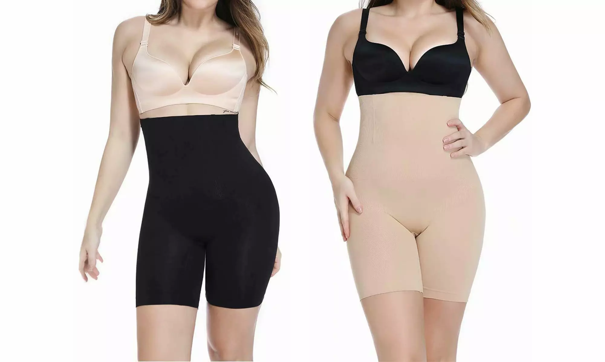 Women High Waisted Shapewear Tummy Control Panties Body Shaper Shorts Slimming - Primary Image
