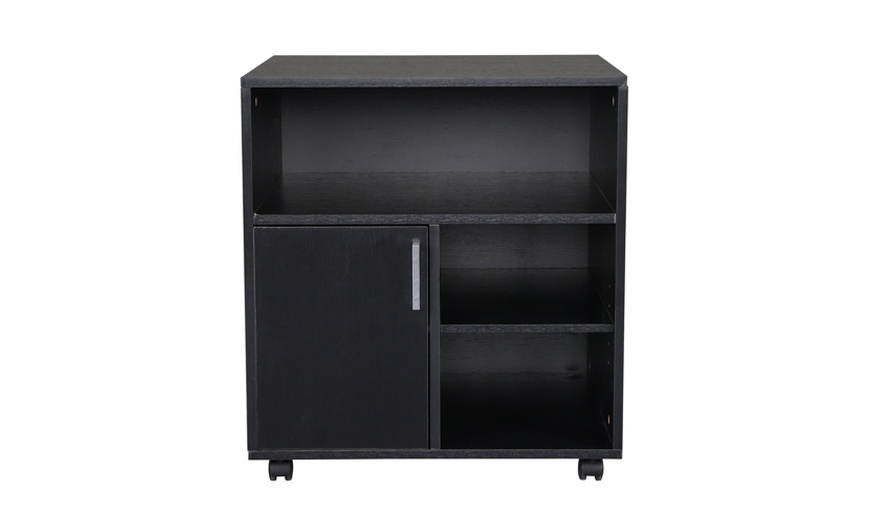 Wooden Under Desk Cabinet File Cabinet With 4 Wheels 