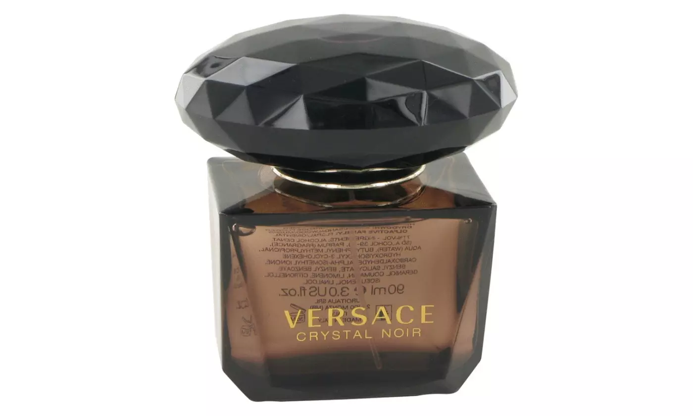 Crystal Noir Versace Womens 3 oz Eau De Parfum Spray Tester Bottle Authentic New - Primary Image