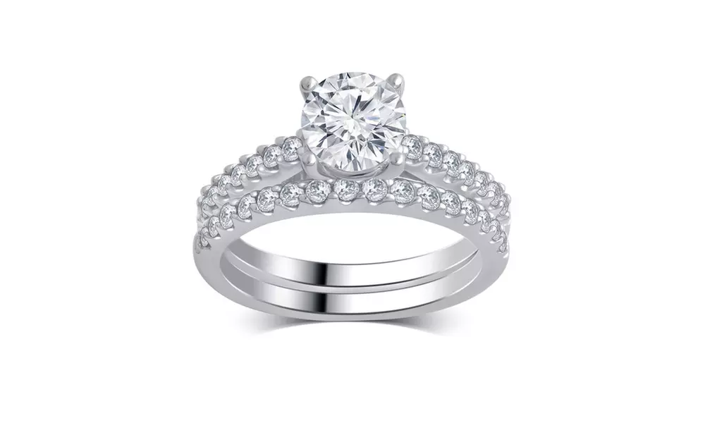 1.80 Cttw Classic Diamond Bridal Set in 14K Gold-KR18265GW6M12 - Primary Image