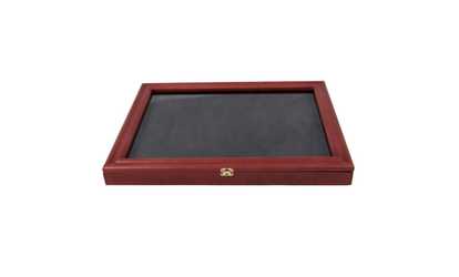 image for Topeakmart Lapel Pin Display Case Collector Holder Cabinet Shadow Box