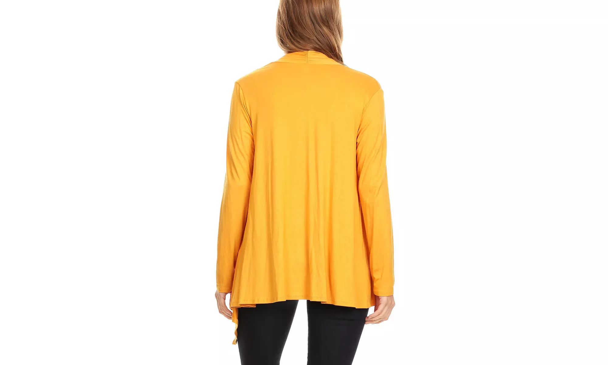 Solid Lightweight Soft Long Sleeves Open Front Cardigan