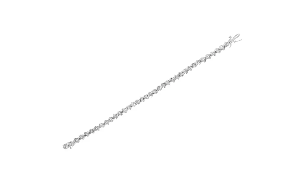 Sterling Silver & Genuine Diamond Bracelet Collection