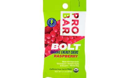 Raspberry Bolt Energy Chews ( 12 - 2.1 oz bars )