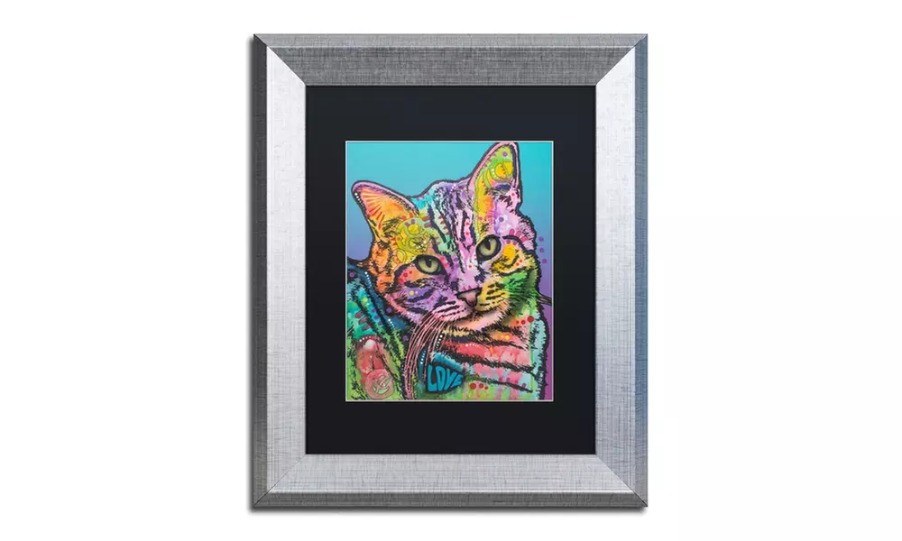 Dean Russo 'Tigger Custom-1' Matted Silver Framed Art - Primary Image