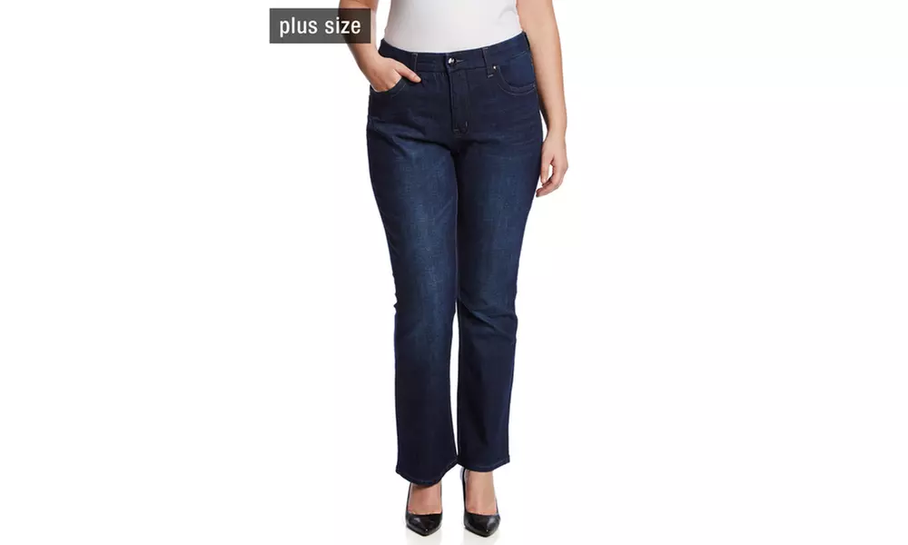 MELISSA MCCARTHY SEVEN7 Gordon Wash Slim Boot Cut Jeans - Primary Image