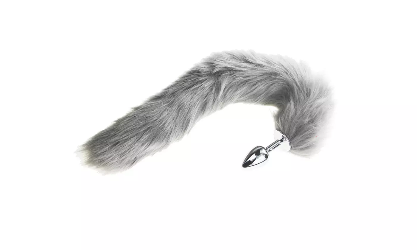 Aluminum Alloy Fox Tail Anal Plug Insert Sexy Toys Adult Cosplay