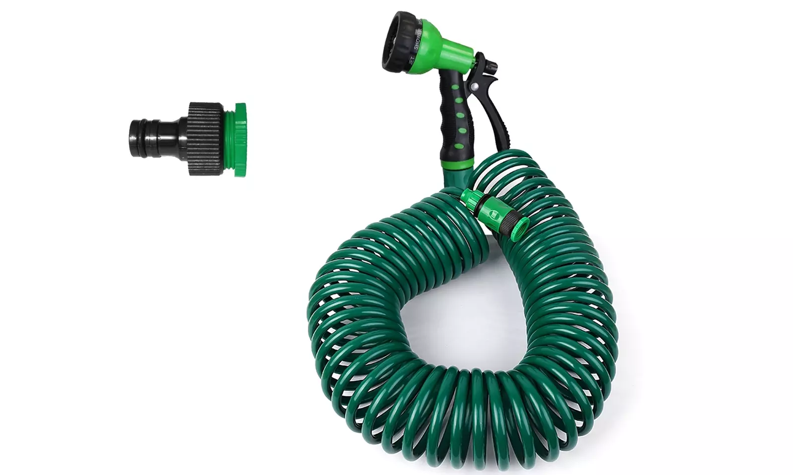 LakeForest EVA Recoil Garden Hose Self-Coiling Water Hose - 24.6FT/49.2FT/65.6FT