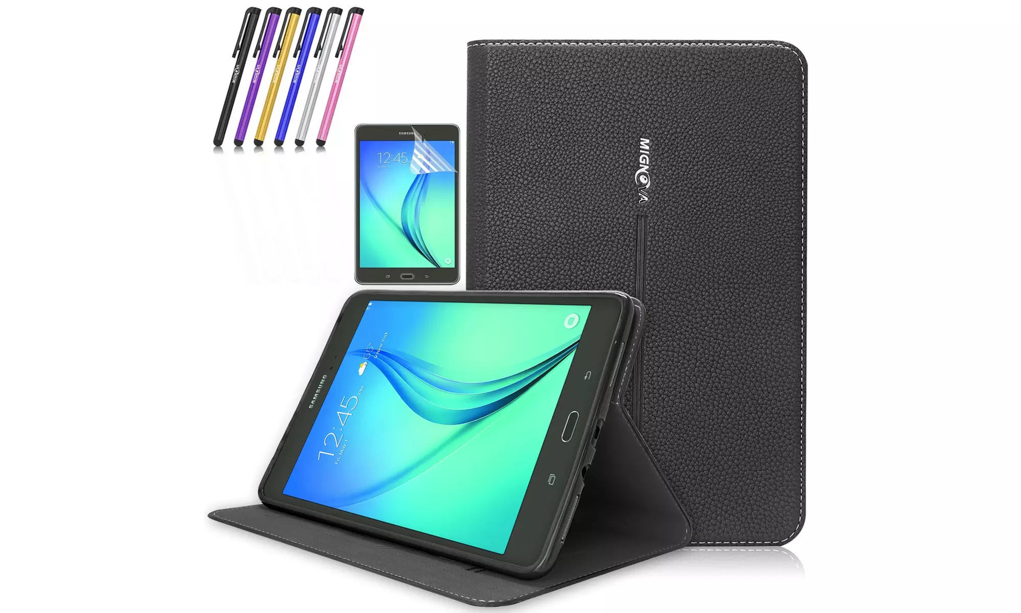PU Leather Folio Case Cover For Samsung Galaxy Tab A Model 9.7 Inch - Primary Image