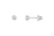Titanium Crystal Inverness Piercing Bezel Earrings - Second Medium