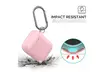 AirPods Case with Keychain, Silicone Shockproof Case Cover for Apple AirPods2&1 - Second Medium