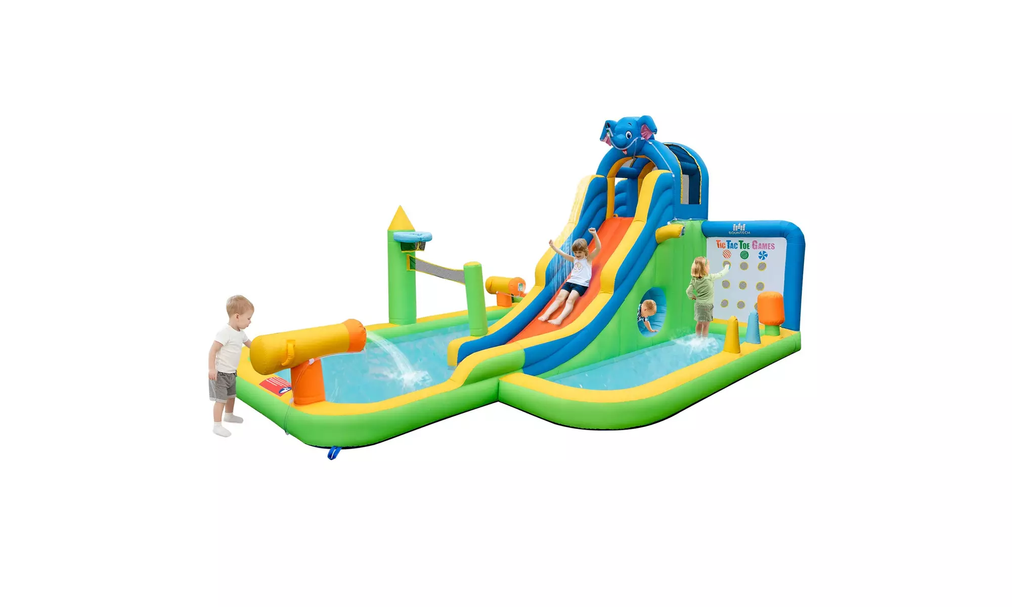 Costway Inflatable Water Slide Giant Water Park for Kids Backyard Fun - Primary Image