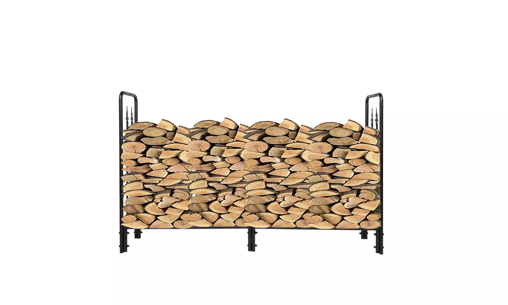 Double Row Splicing Firewood Holder Black - Primary Image