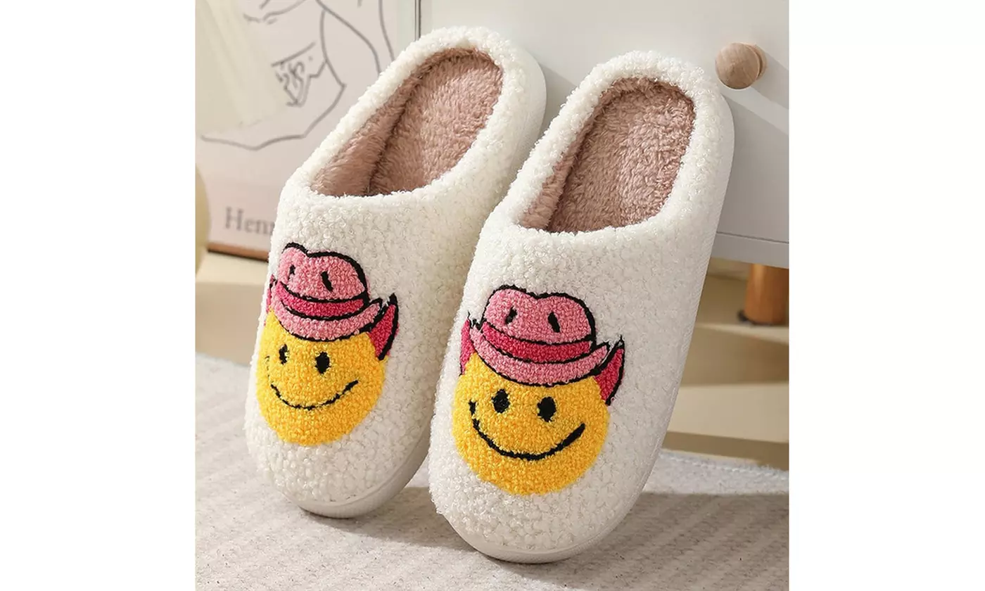 Cowboy Boot And Cowgirl Hat Slippers For Women Men 