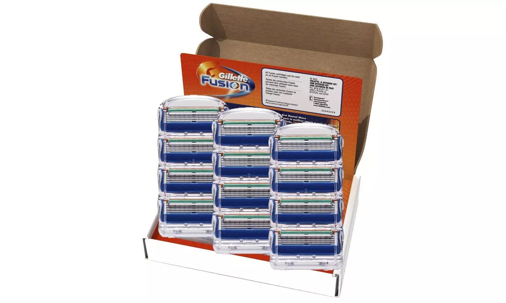 Gillette Fusion Manual Men Razor Blade Refills, 12 Count, Mens Razors/Blades - Primary Image