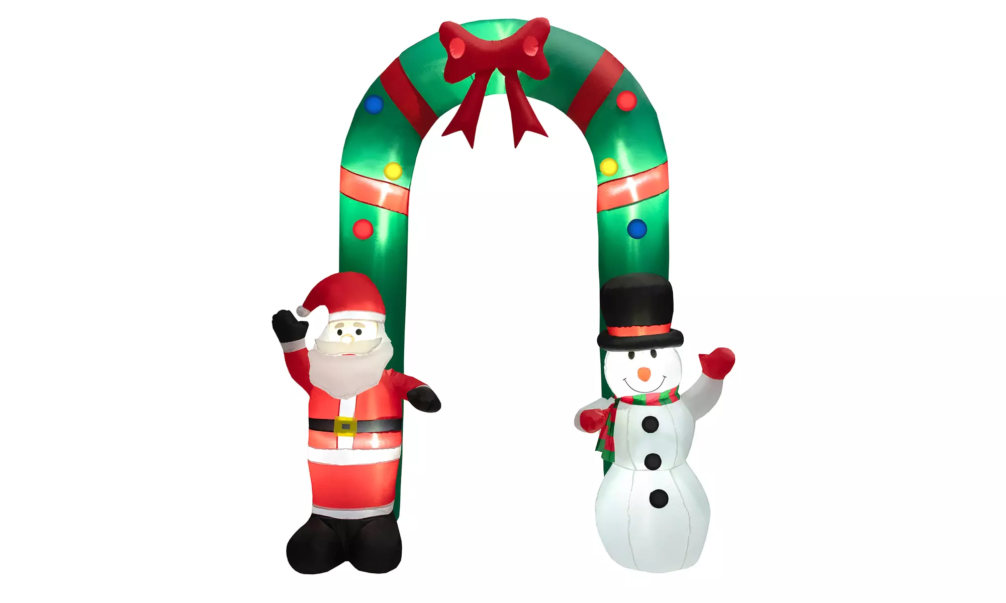 Costway Christmas Inflatable Snowman Penguin or Archway w/ Santa Claus & Snowman
