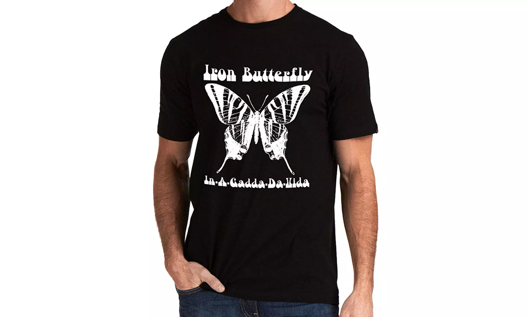 Iron Butterfly Band In-A-Gadda-Da-Vida Logo Men's T-Shirt - Primary Image