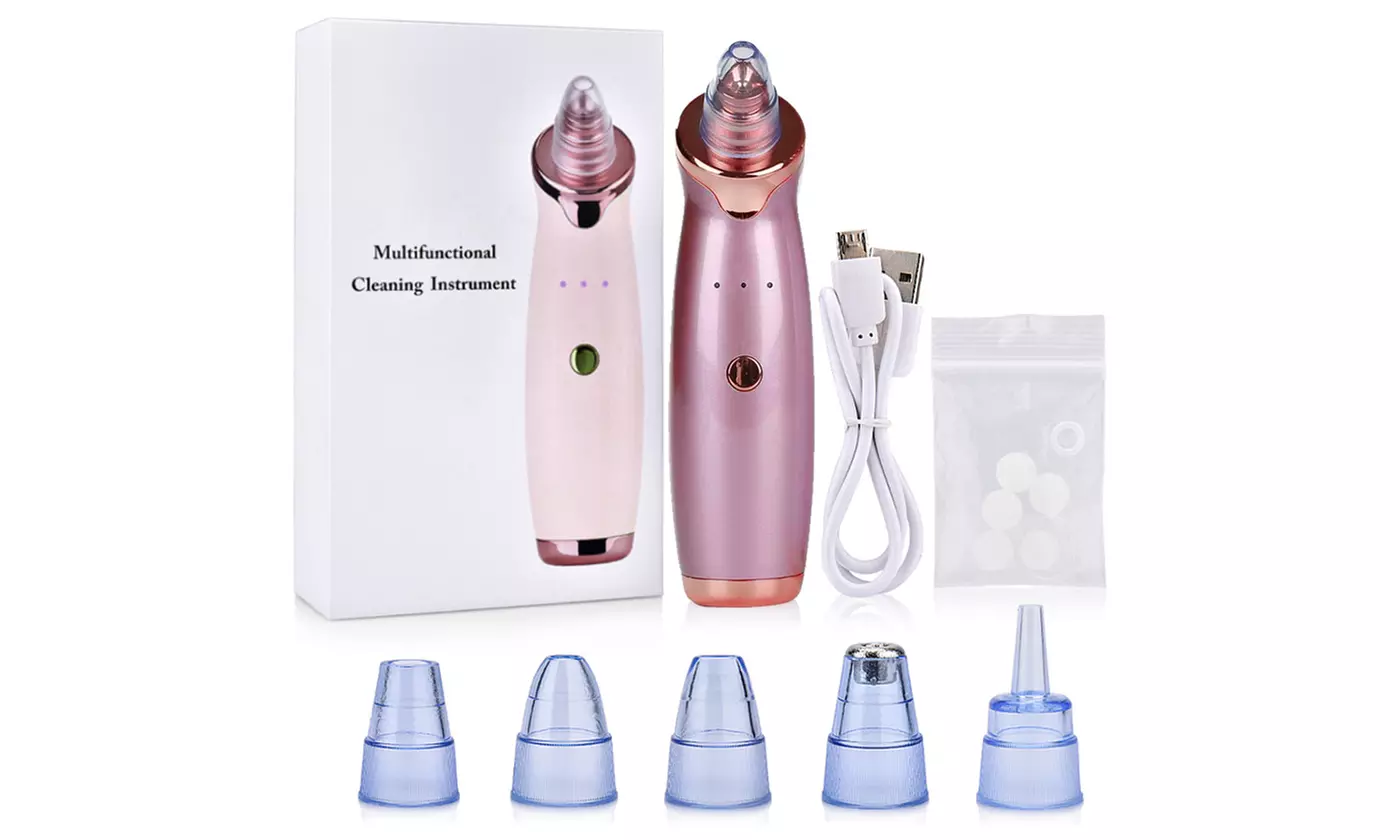 Electric Blackhead Remover Vacuum Facial Pore Cleanser Acne Suction Extractor