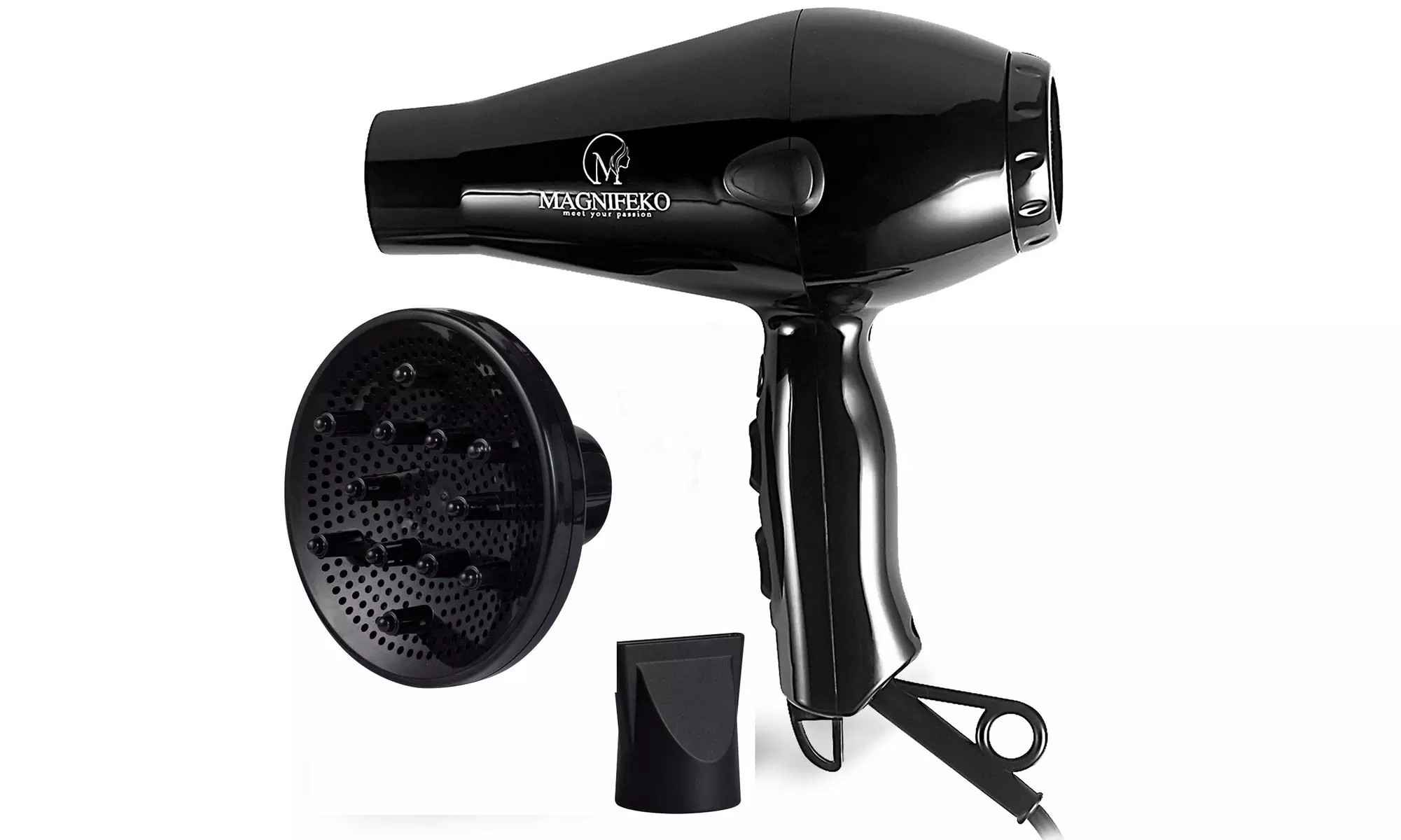 Magnifeko 1875W Professional Hair Dryer with Diffuser Ion Conditioning - Primary Image