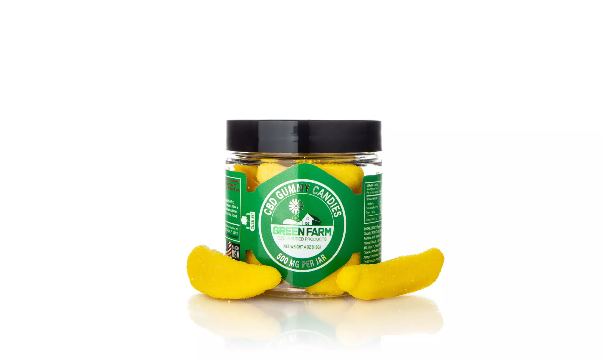 Fruit Flavored Gummies with 100% Organic CBD (500MG - 5000MG) from Green Farm