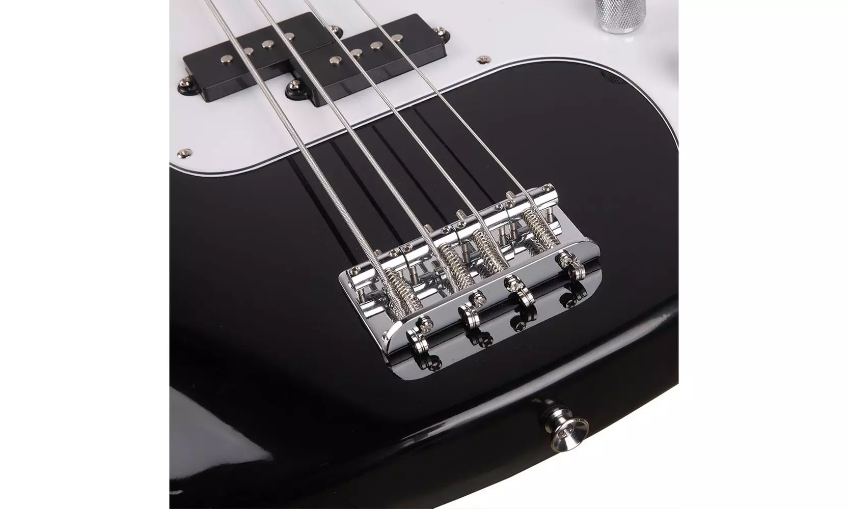 Electric 4-Strings Bass Guitar for Beginner, Black - Second Medium