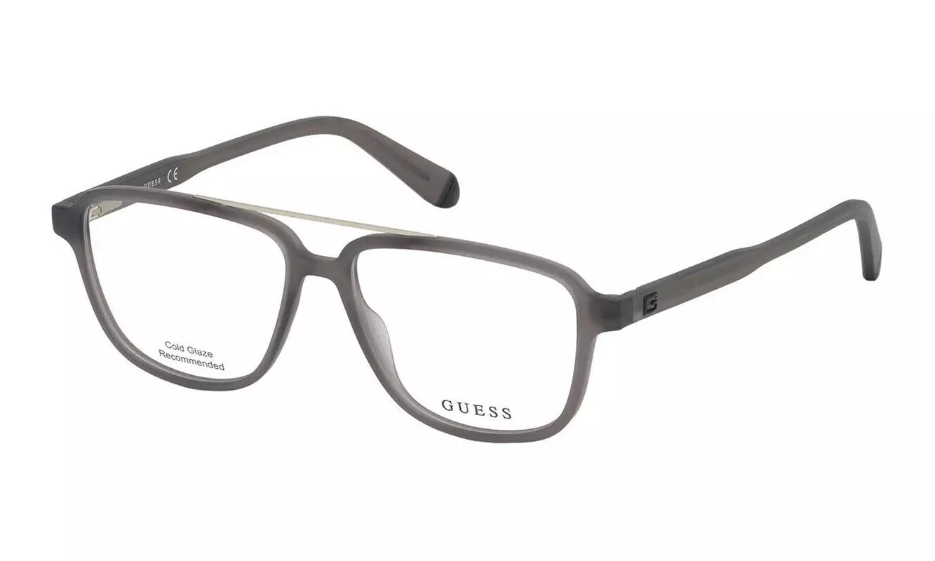 Guess Men Eyeglasses /GU1975-020-53 Grey Frame / Demo Lenses - Primary Image