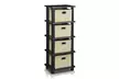 Furinno LACi 28"x11" 4-Bins Storage System Rack - Second Medium