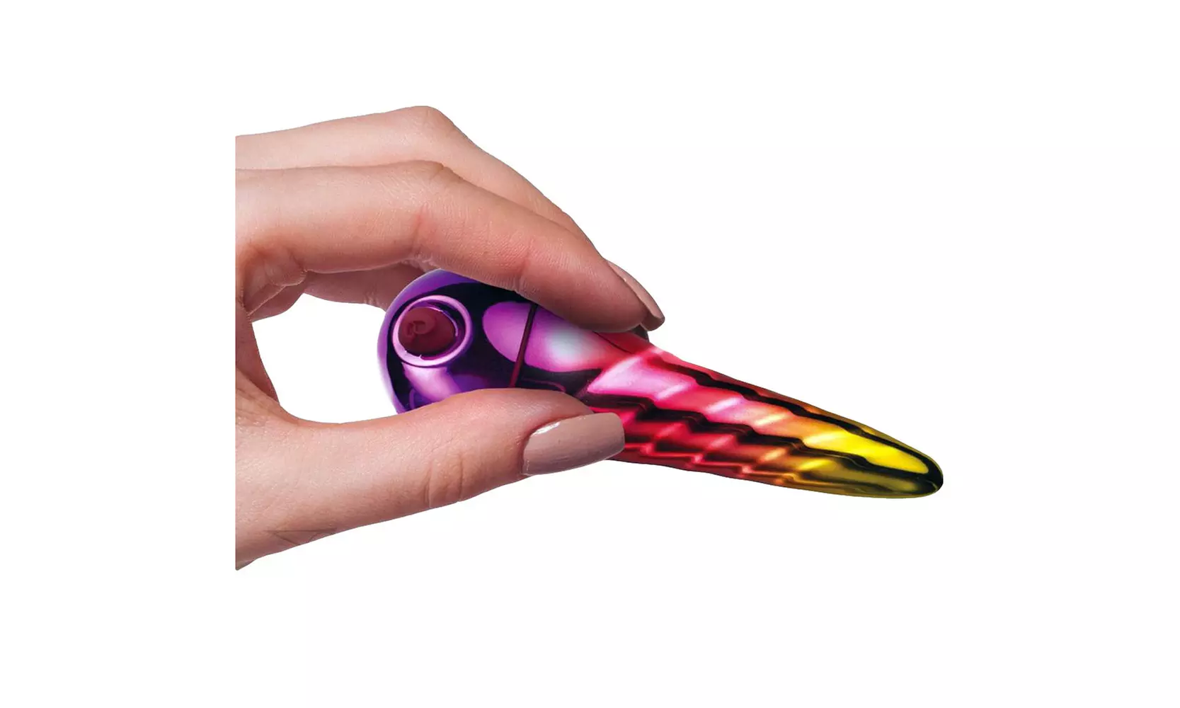 Rocks Off Unihorn Stardust 10-Function Rainbow Metallic Vibrator - Second Medium