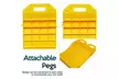 Zone Tech 4x Tire Saver Travel Ramps Highly Visible for Flat Spot and Flat Tire - Second Medium