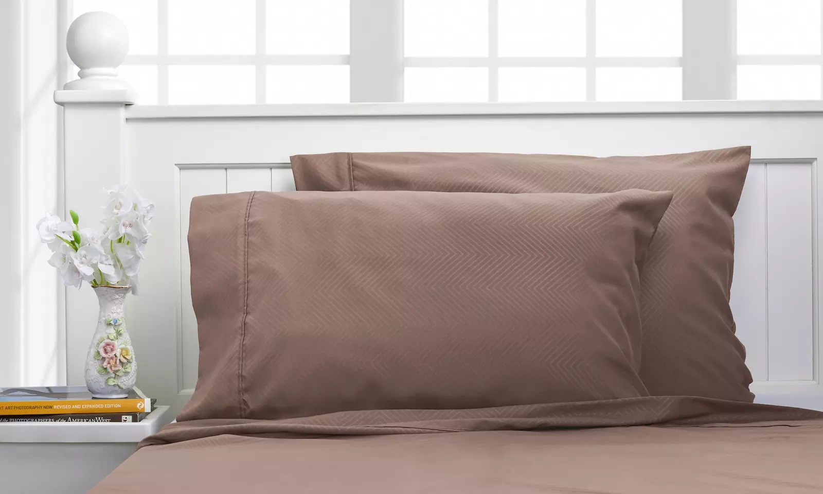 Bamboo Luxury Chevron Embossed 4-Piece Sheet Set - Second Medium