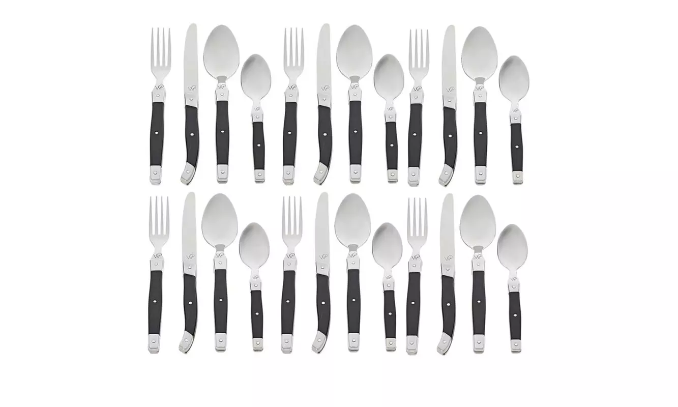 High-Quality Stainless Steel 24-Piece Wolfgang Pang Flatware Set - Second Medium