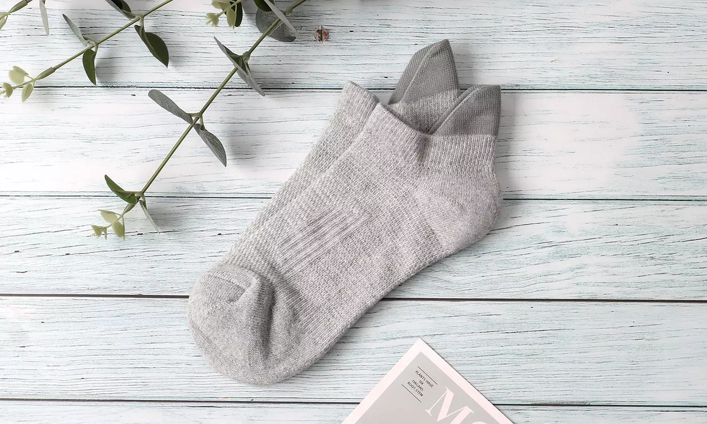 3Pairs Men's Low Cut Athletic Socks Sport Quick Dry Non Slip Ankle Socks 