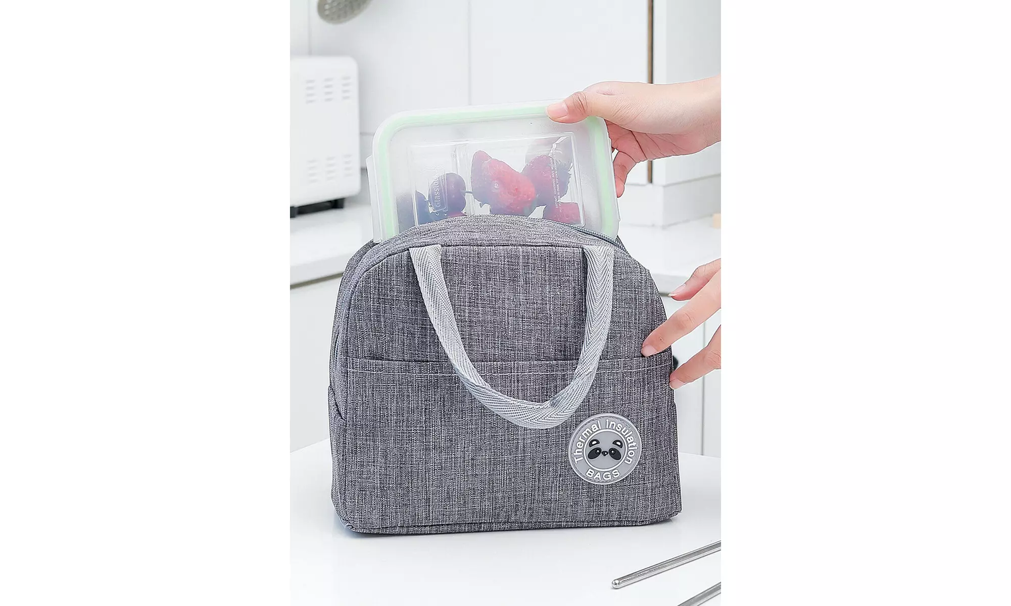 Portable Insulated Lunch Bag Bento Box Cooler Tote for Kids Adult Men Women