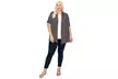 Women's Plus Size Casual Short Sleeve Open Front Cardigan - Second Medium