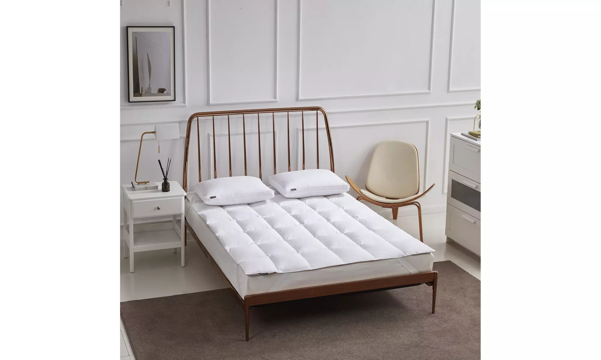 BeautyRest Tencel & Cotton Blend Feather & Down Fiber Mattress Topper - Primary Image
