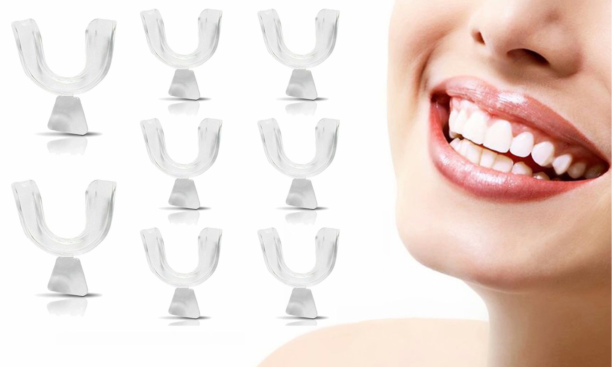 Moldable Mouth Tray Teeth Whitening Tray Mouth Guard Whitening Tray(4- 8- 12pcs)