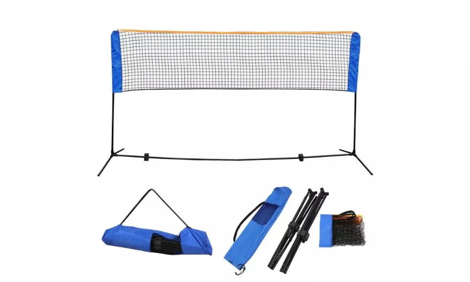 Badminton Net Height Adjustable Portable Tennis Volleyball Net with Stand Frame - Second Medium