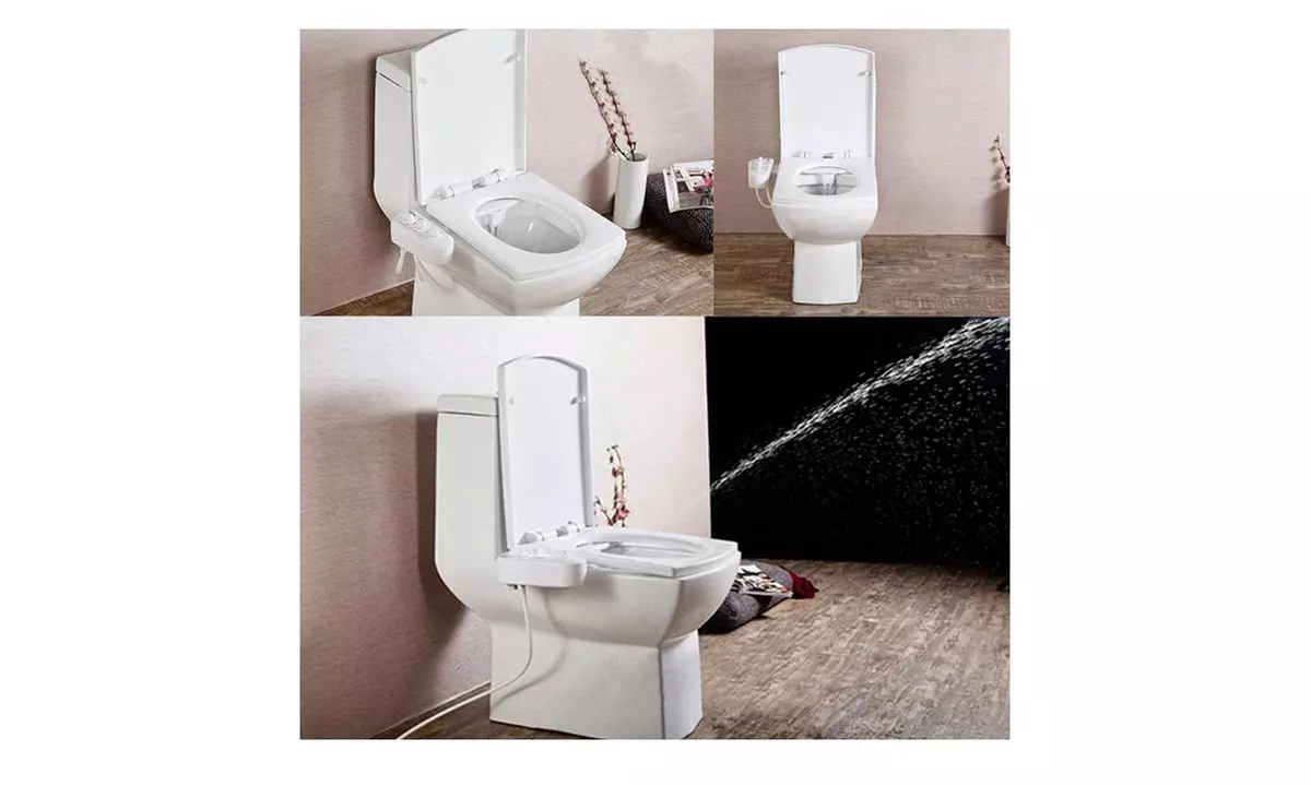 Homdox Easy Bidet Flash Water Toilet Seat Attachment NonElectric Bidet - Primary Image
