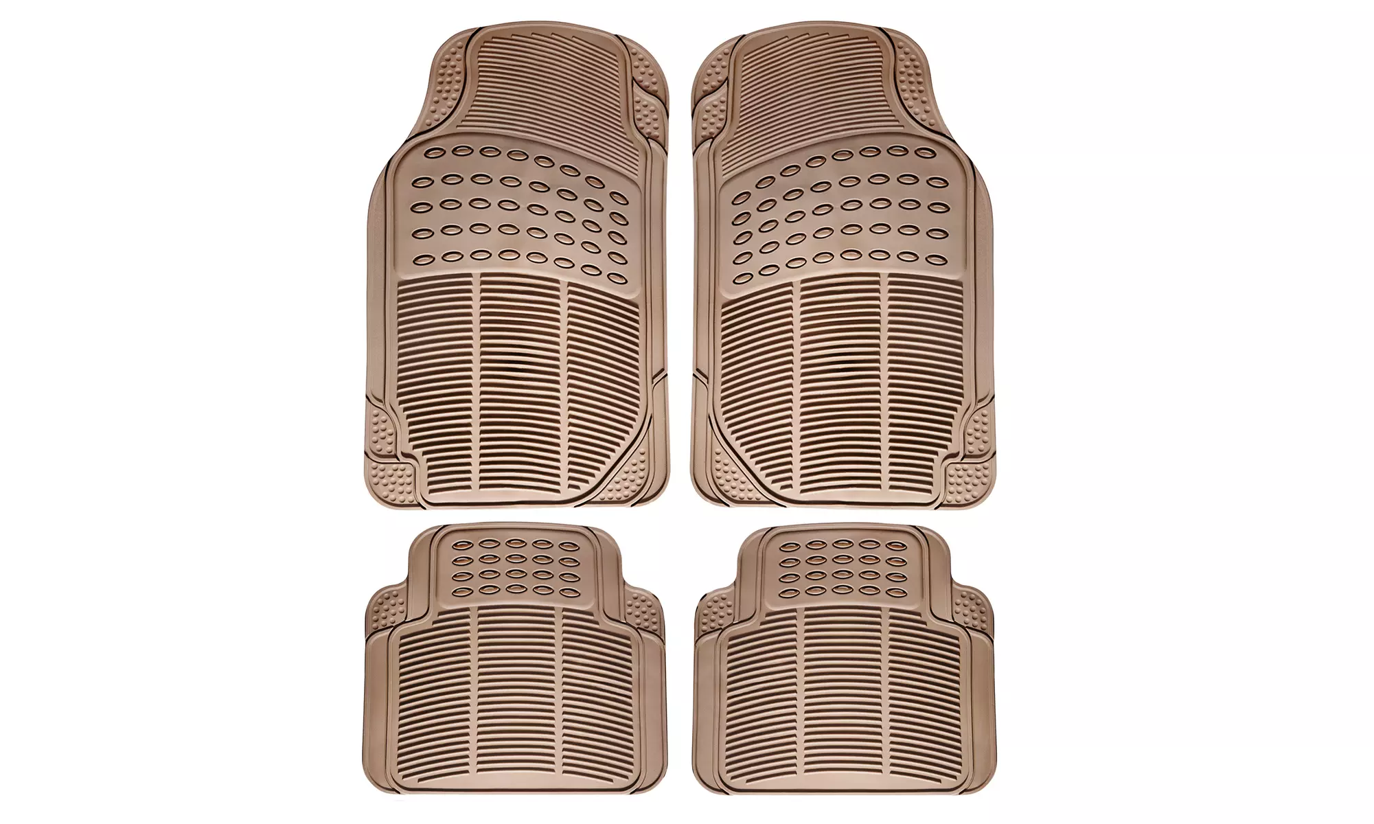 Universal Fit Weatherproof Heavy Duty Rubber Car Floor Mats - Primary Image