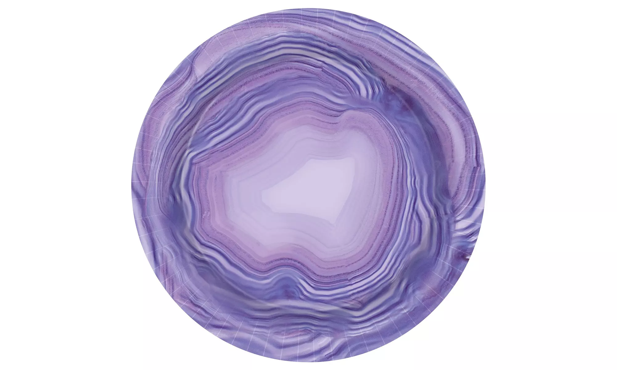 Purple Geode 8.5 in. Round Paper Plates - Primary Image