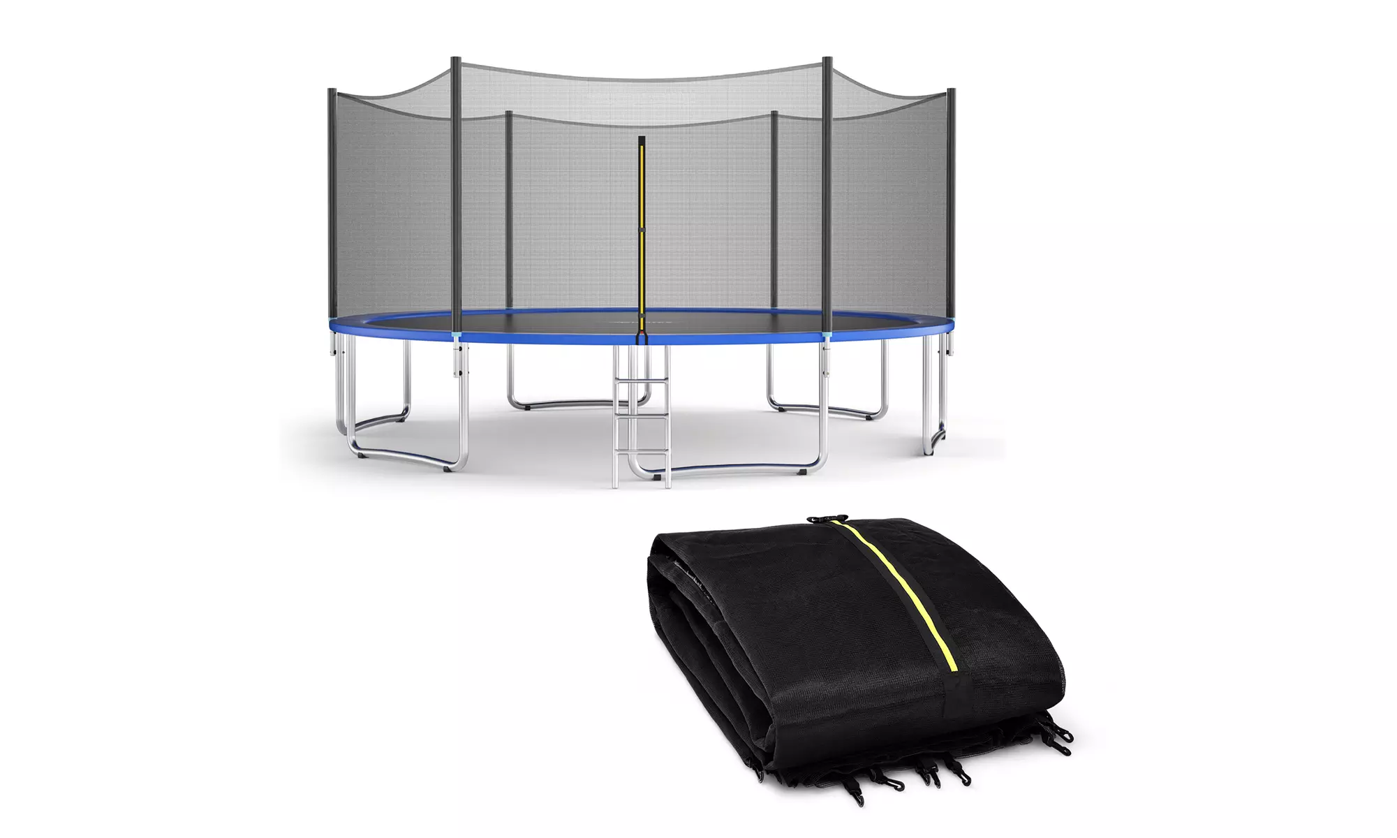 8FT Trampoline Safety Net Replacement Protection Enclosure Net - Primary Image