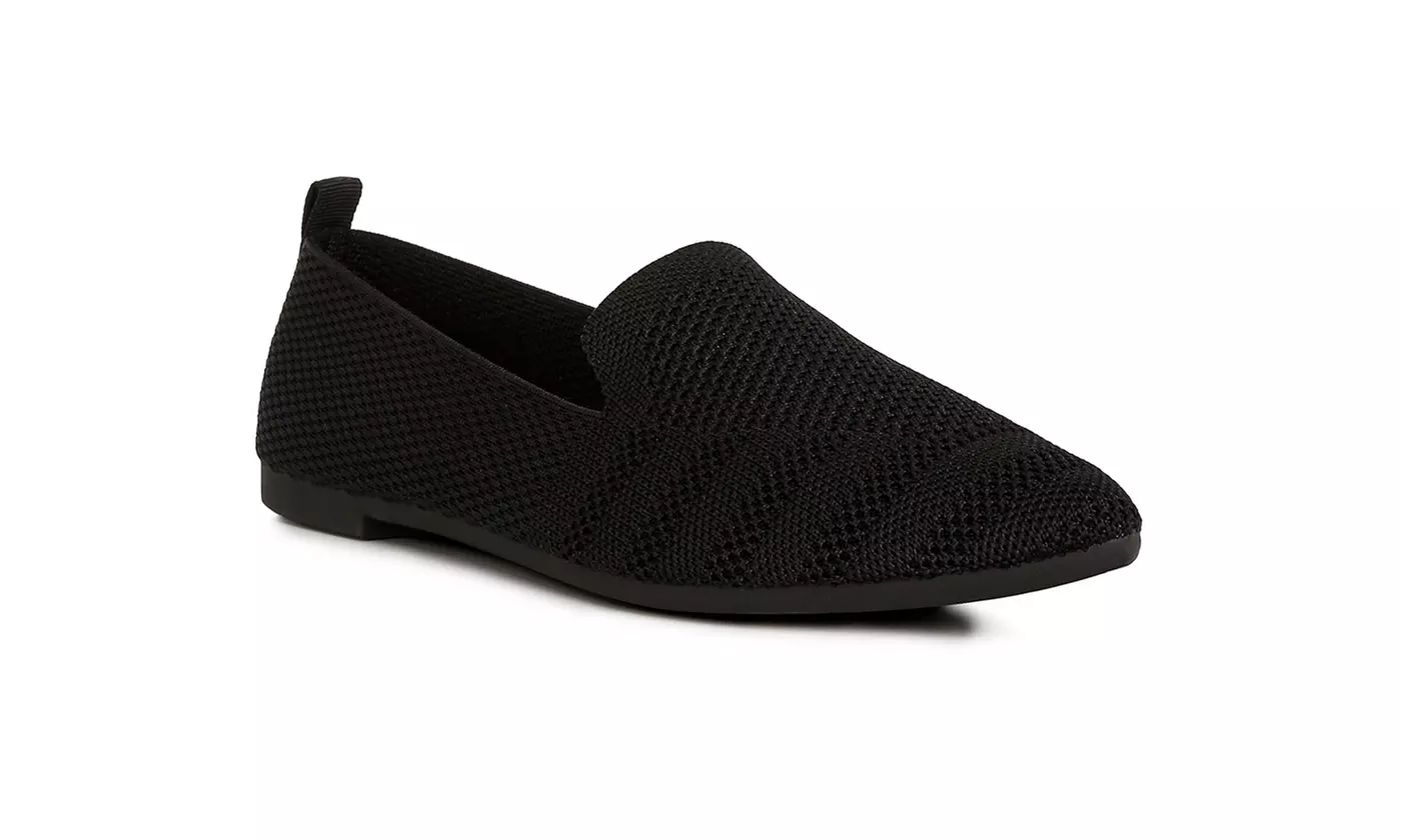 London Rag Akili Knit Textile Solid Flats
