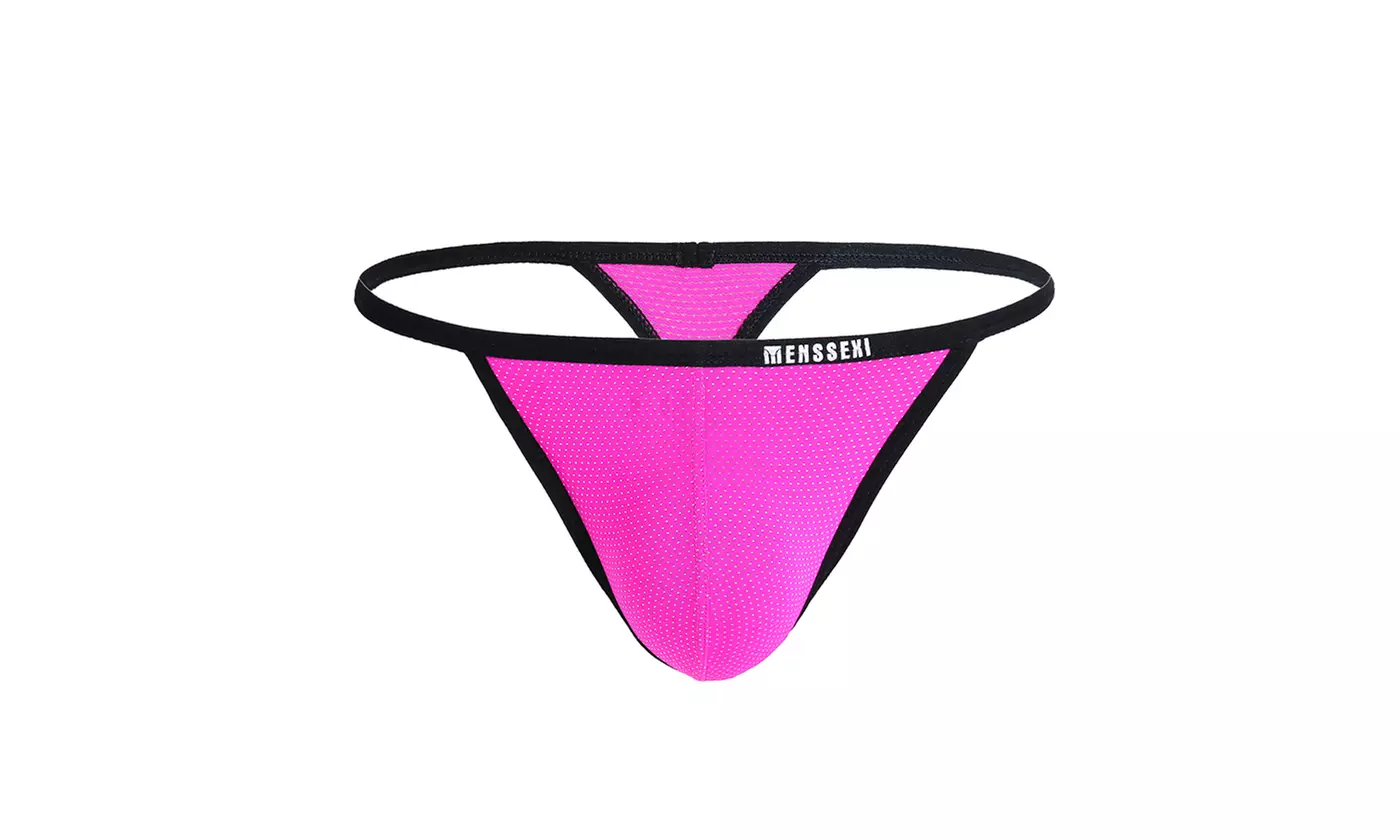 Pack of 3 Men's T Back Thong Invisible Underwear Undie Thongs