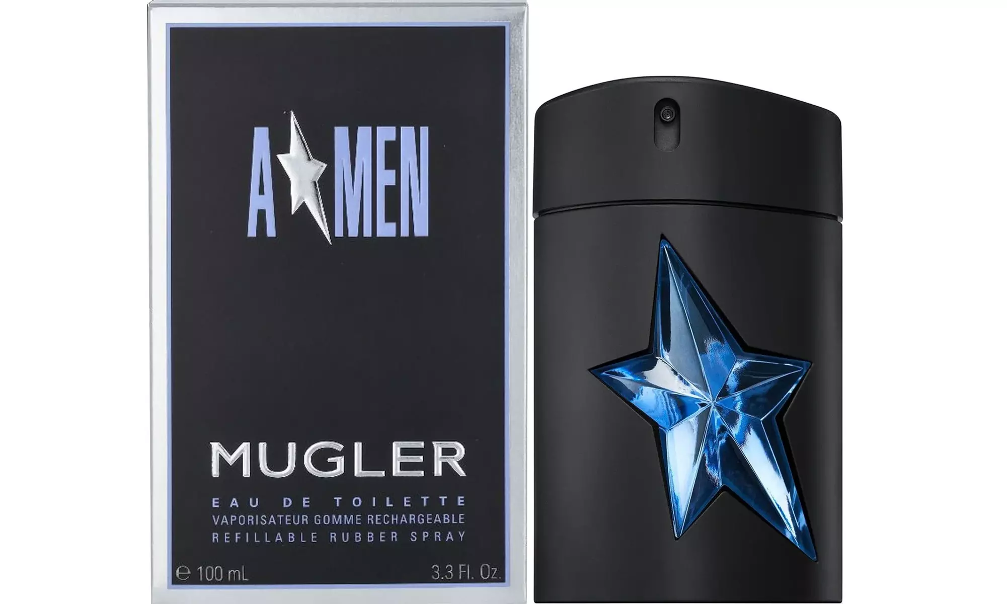 Thierry Mugler Angel A Man EDT Cologne for Men (Refillable Rubber) 3.3 Fl. Oz.  - Primary Image